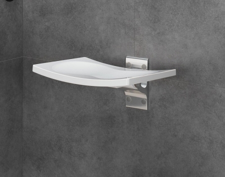 wall mounted folding bath seat